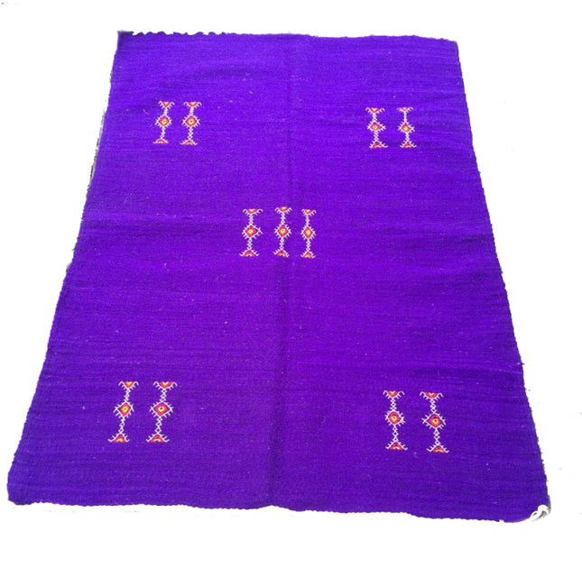 Tapis kilim violet 150 x 90 cm