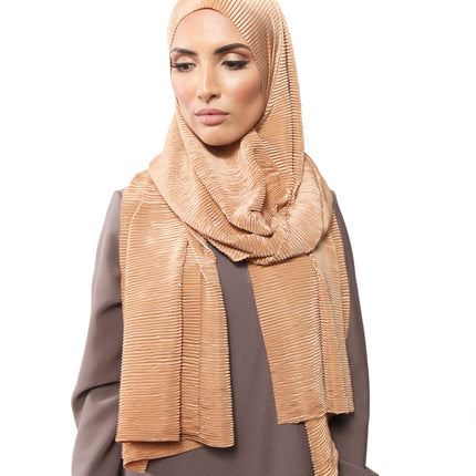 Écharpe côtelée brillante