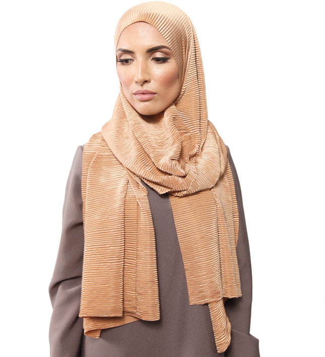 Écharpe côtelée brillante