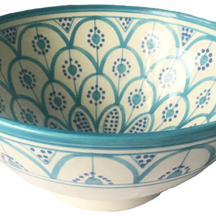 Plat marocain grand bleu clair