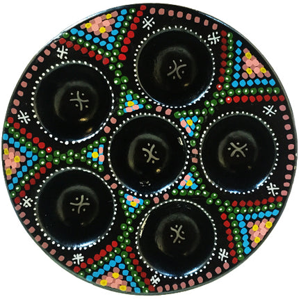 Coque d'œuf décorée en faïence