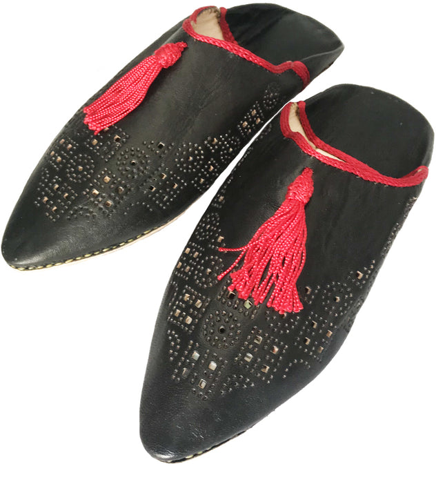 Mule babouche pompon