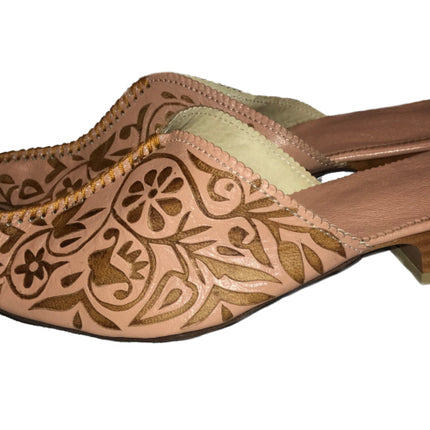 Mule babouche Stella rose