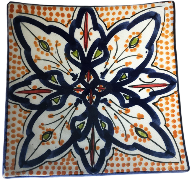 Platte schaaltje 16x16 cm