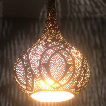 Suspension filigrane orientale Or Vintage XXL