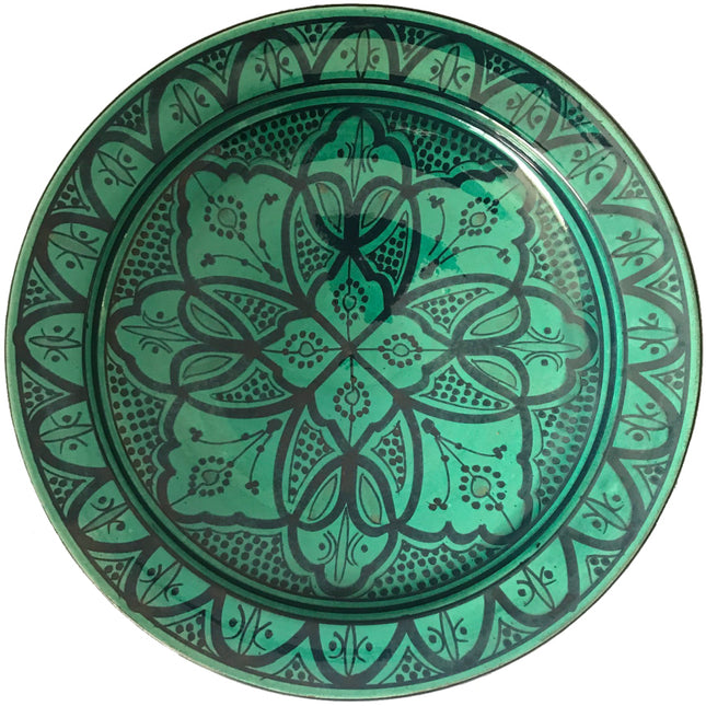 Plat marocain vert Ø35