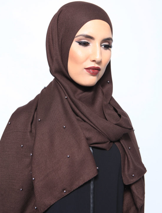 Pashmina pearl sjaal zonder sliertjes