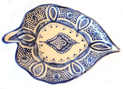 Feuille bord bleu