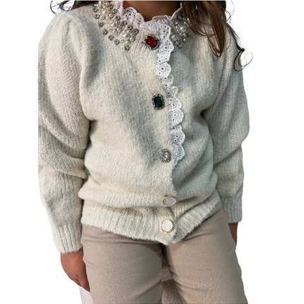 Gilet Glamour - Blanc cassé