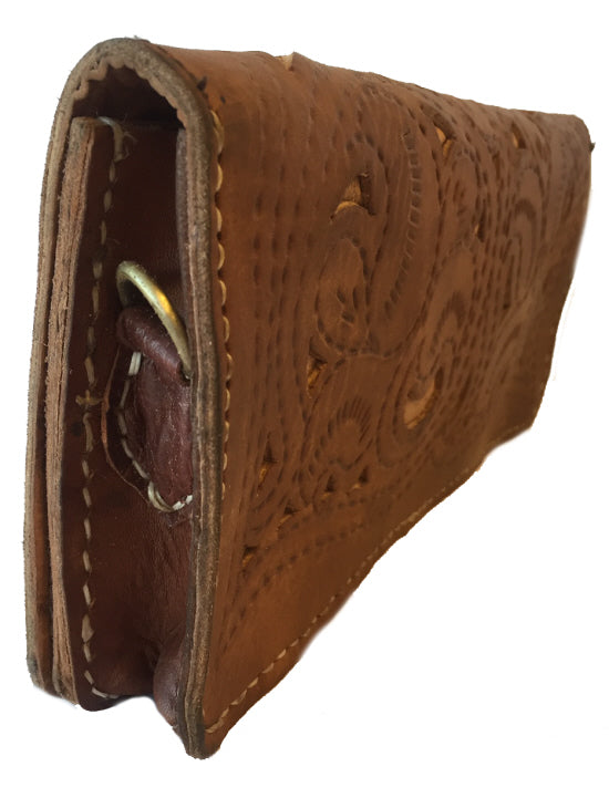 Brown Clutch van 100% leer