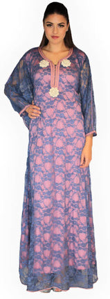 Abaya Faracha Bleu Reda