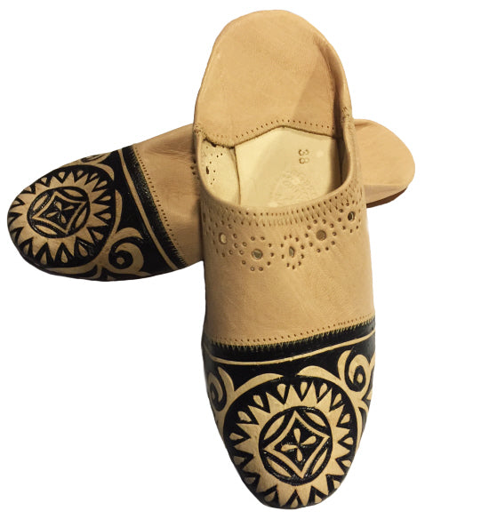 Marokkaanse instappers – babouche slippers, handgemaakt van echt leer