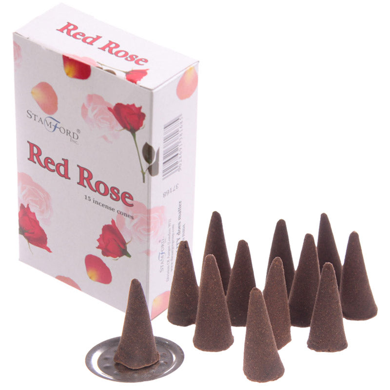 Rode Roos wierook kegels