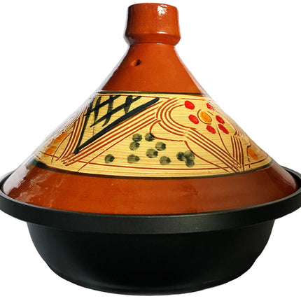 Tajine en céramique et aluminium forgé, également compatible avec l'induction
