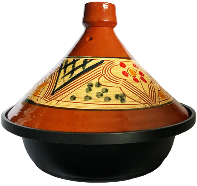 Tajine en céramique et aluminium forgé, également compatible avec l'induction