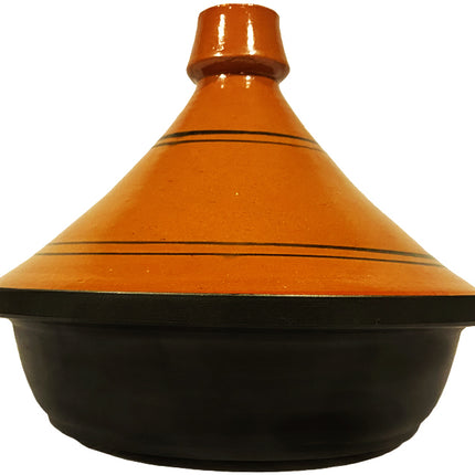 Tajine à induction en terre cuite et aluminium moulé