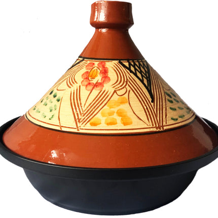 Tajine en céramique et aluminium forgé, également compatible avec l'induction