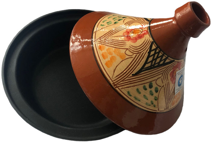 Aardewerk en gegoten aluminium tajine, ook geschikt voor inductie