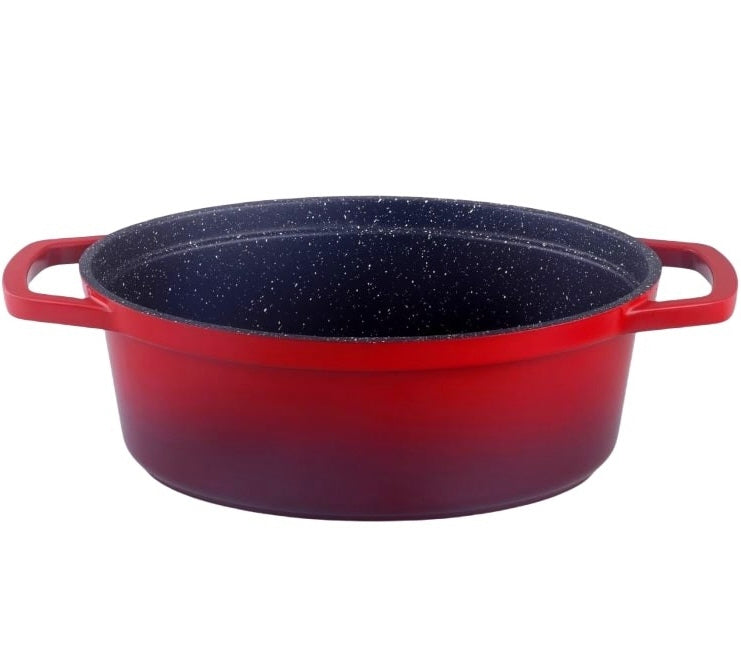 Oval casserole – Cocotte Ø 26 cm Round Red Flamed