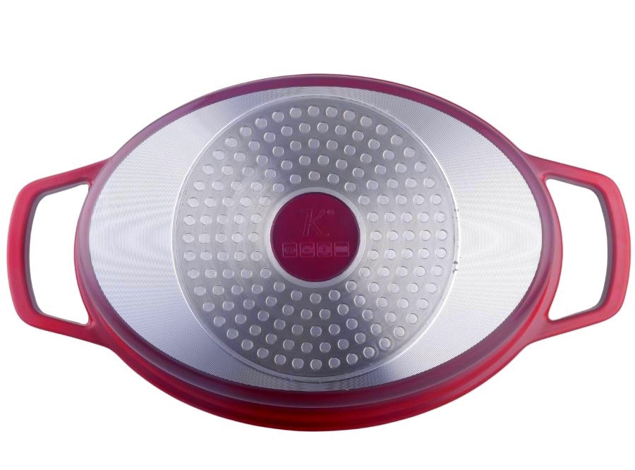 Oval casserole – Cocotte Ø 26 cm Round Red Flamed