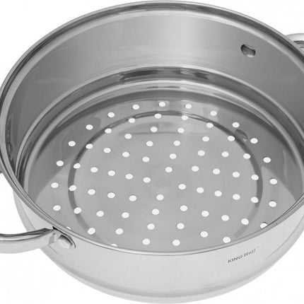Insert cuiseur vapeur - Cuiseur vapeur légumes - Cuiseur vapeur viande - Ø22 x 8.5 cm