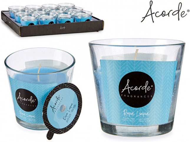 Bougie Bleu Vêtements Propres (9 x 8 x 9 cm)