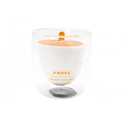 Bougie en pot Ambre Ilan, 130g, D8xH8,5cm