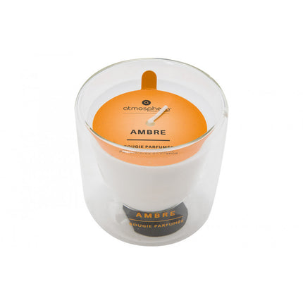 Bougie en pot Ambre Ilan, 130g, D8xH8,5cm