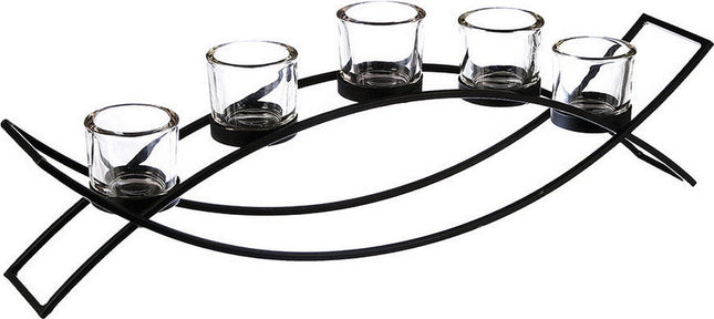 Photophore Atmosphera Tealight Métal (55 x 13,5 x 9 cm)