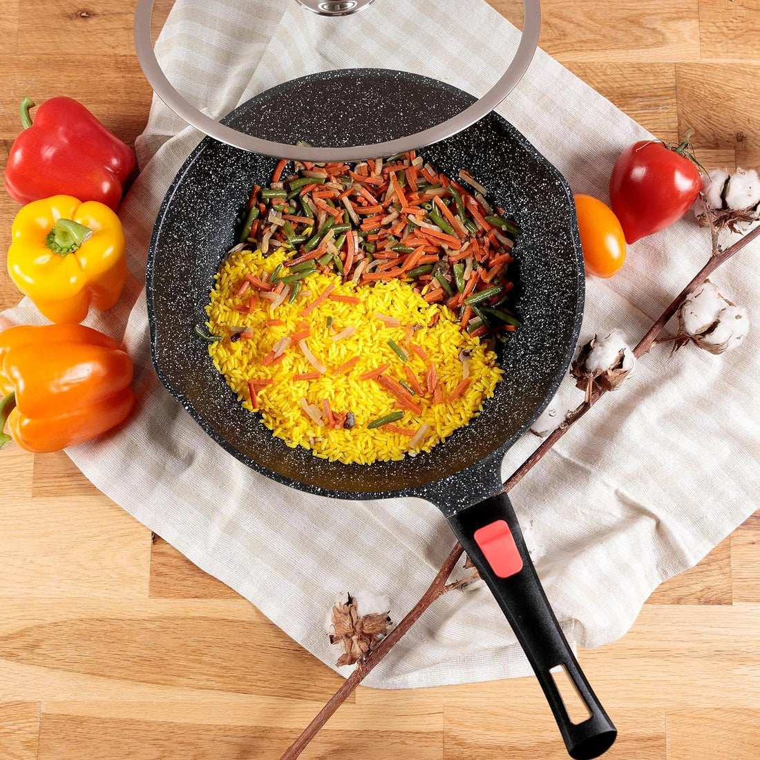 Kamberg wok 28 cm - Detachable handle