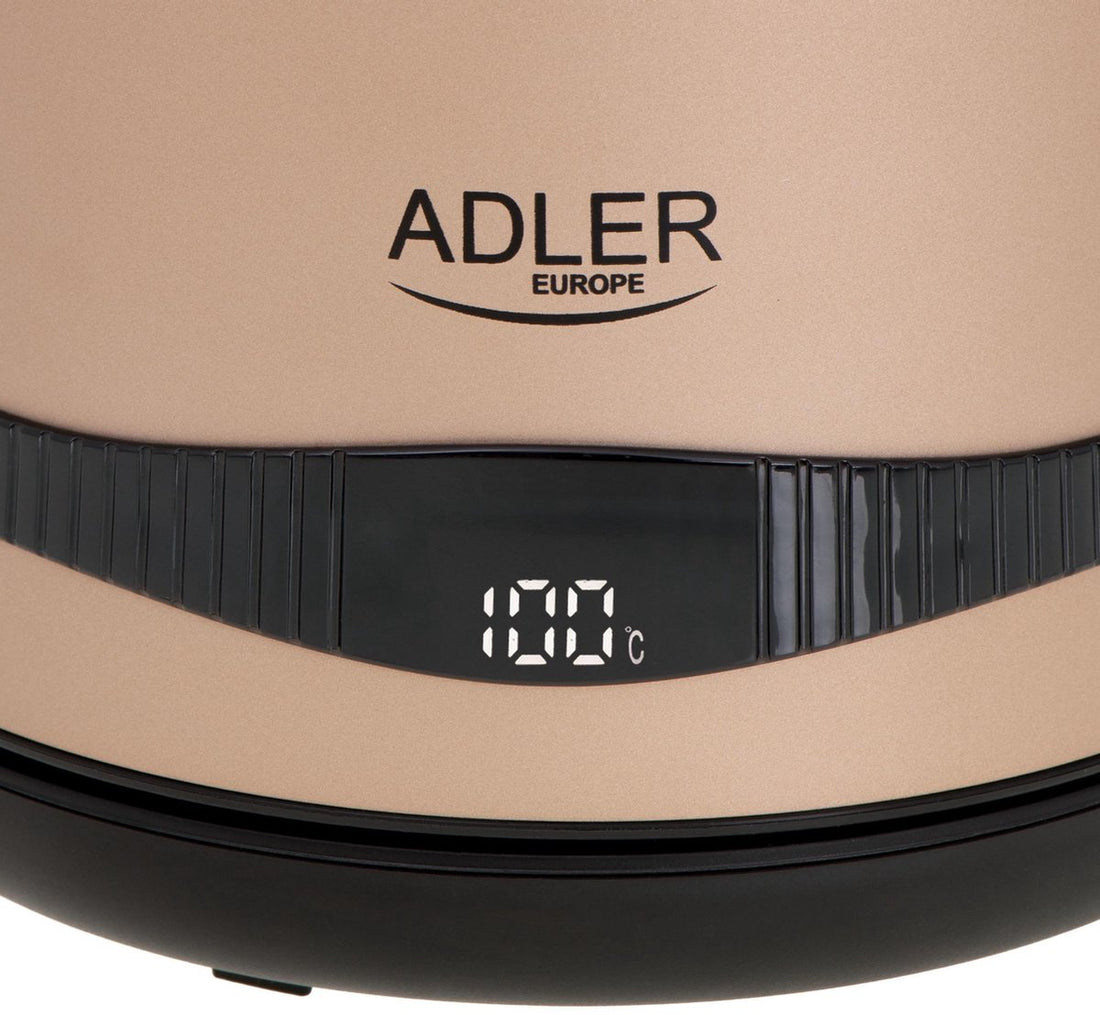 Gold kettle - 1.7L with LCD display and temperature control