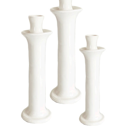 Bougeoir droit blanc moderne Tamegroute