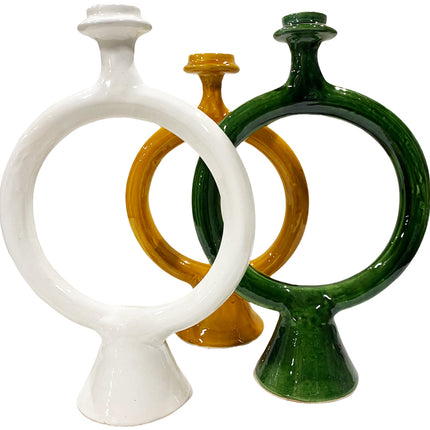 Photophore marocain artisanal en Tadelakt