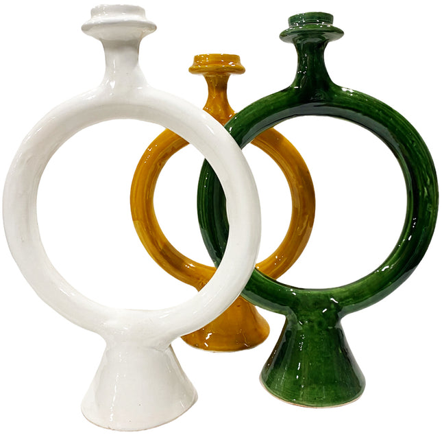 Photophore marocain artisanal en Tadelakt