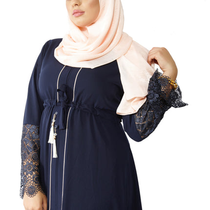 Abaya luxueuse en dentelle