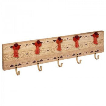 Coat rack - 5 hooks mango wood