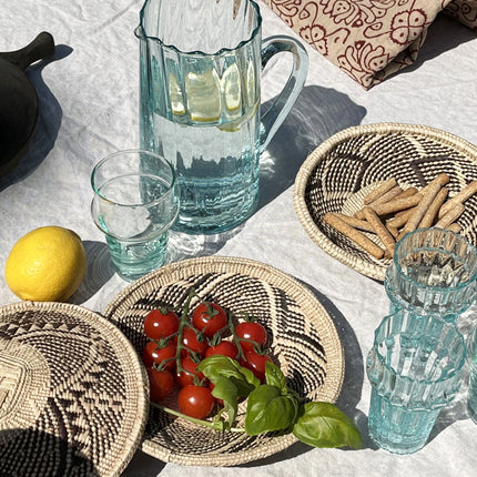 Marokkaanse Beldi Karaf 'Waves' van Gerecycled Glas