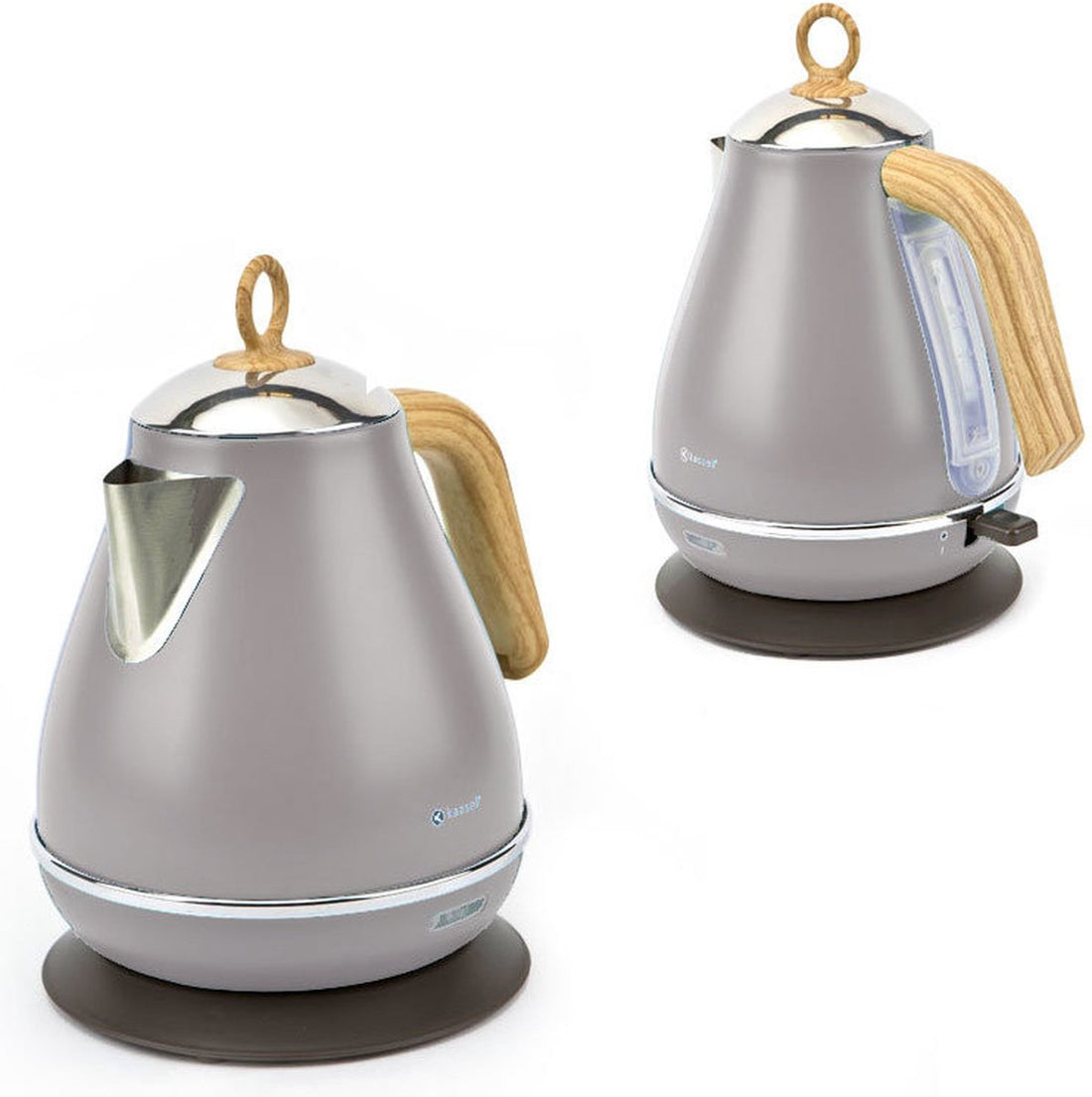 Kassel Retro Waterkoker - 1, 7L - RVS