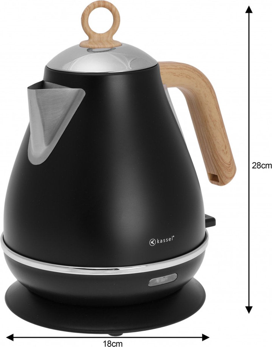 Kassel Retro Waterkoker - 1, 7L - RVS