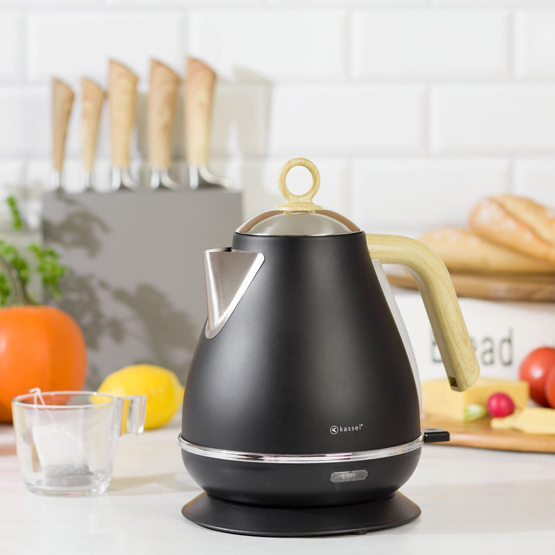 Kassel Retro Waterkoker - 1, 7L - RVS