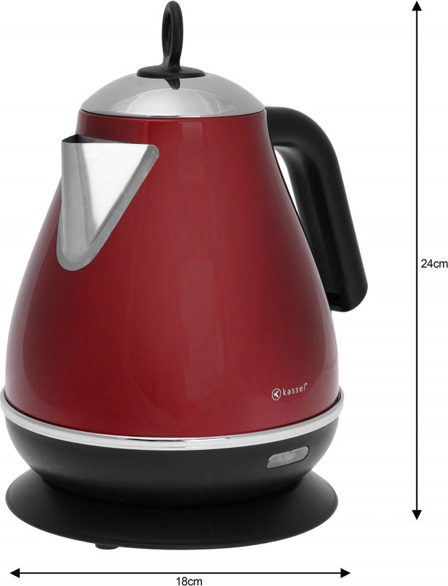 Kassel Retro Waterkoker - 1, 7L - RVS