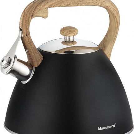 Klausberg KB-7262 bouilloire sifflante - 3L - inox - toutes sources de chaleur