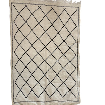 Tapis Kilim berbère marocain tissé à plat 145 x 95 cm