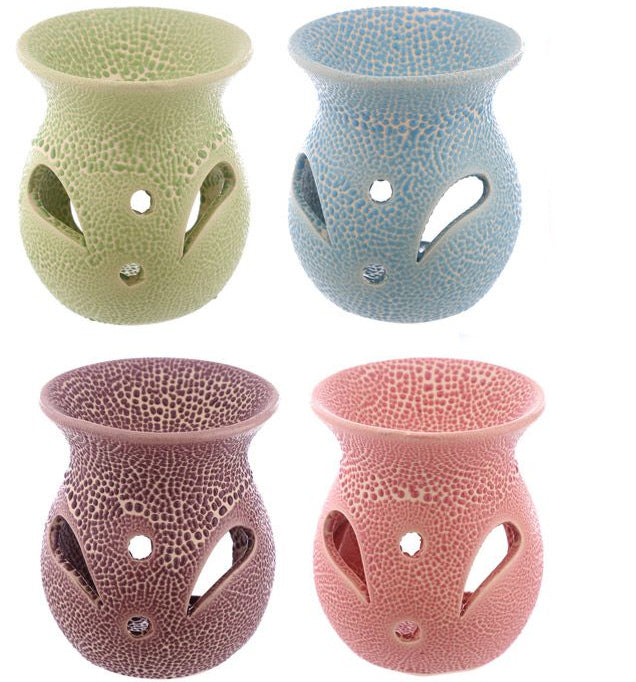 Keramische Oliebrander met Reliëf – 8 cm