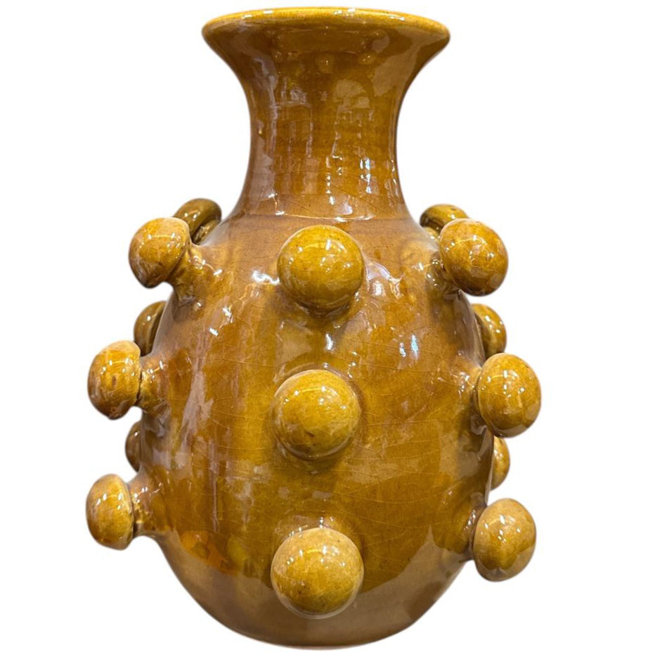 Keramikvase mit Kugelstruktur – Handgefertigtes Design