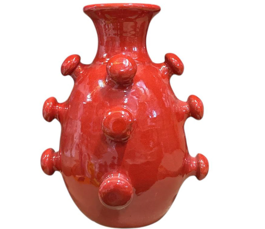 Keramikvase mit Kugelstruktur – Handgefertigtes Design