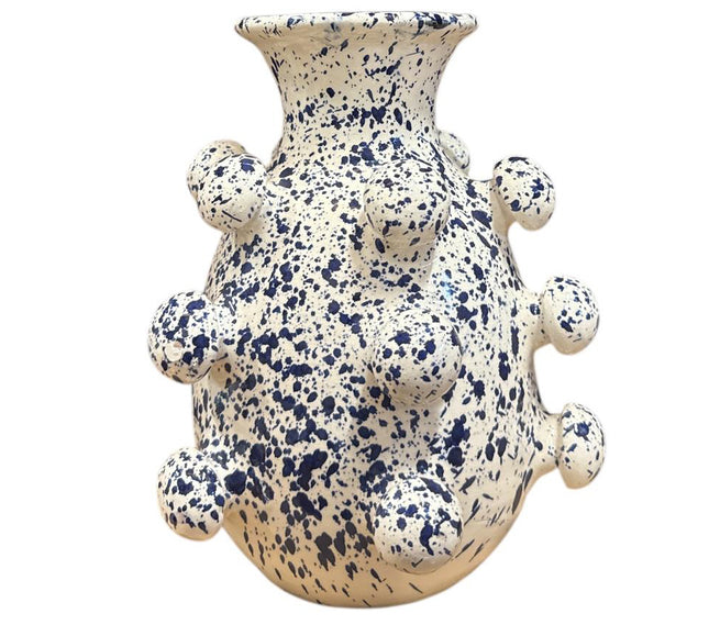 Vase en céramique à structure sphérique – Design fait main