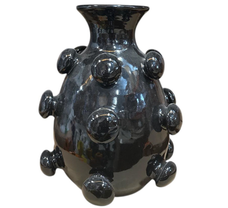 Keramikvase mit Kugelstruktur – Handgefertigtes Design