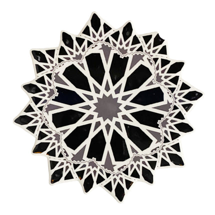 Dessous-de-verre mosaïque géométrique marocaine
