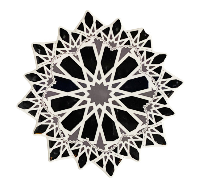 Dessous-de-verre mosaïque géométrique marocaine